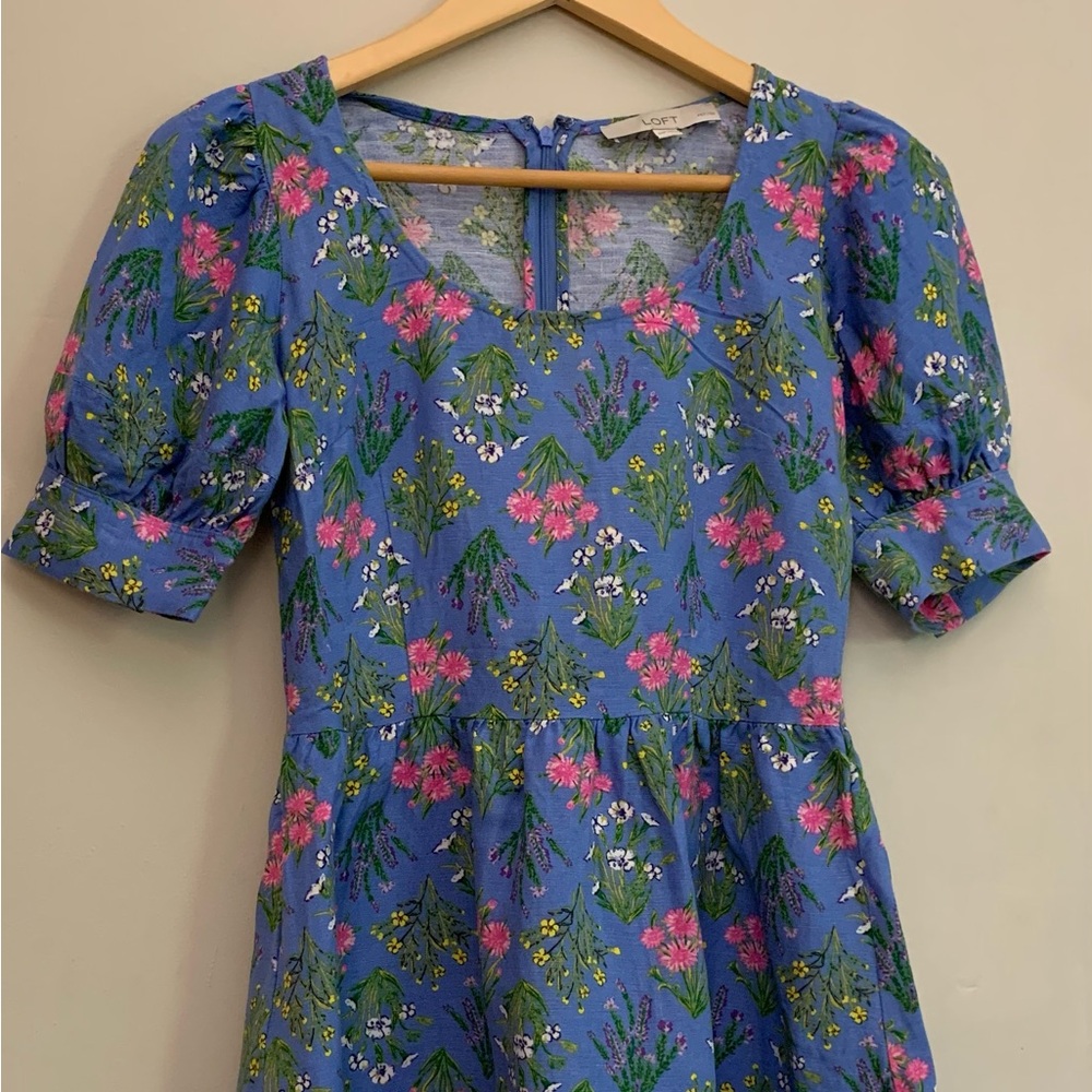 Loft Linen Tea Dress - Picture 2 of 5